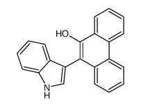 10-(1H-indol-3-yl)phenanthren-9-ol结构式