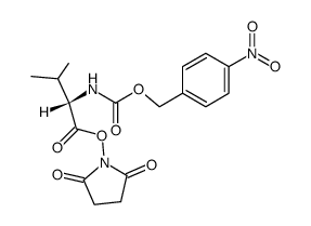 p-nitro-carbobenzyloxy-L-valine-N-hydroxysuccinimide ester结构式