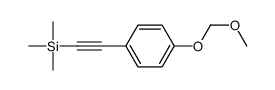 {[4-(Methoxymethoxy)phenyl]ethynyl}(trimethyl)silane Structure