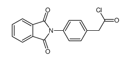 2-[4-(1,3-dioxoisoindol-2-yl)phenyl]acetyl chloride结构式