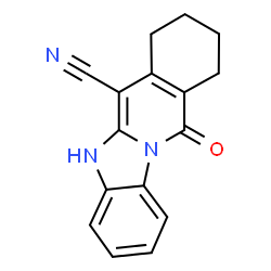 11-oxo-5,7,8,9,10,11-hexahydrobenzo[4,5]imidazo[1,2-b]isoquinoline-6-carbonitrile structure