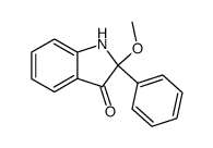 2-methoxy-2-phenyl-1,2-dihydro-3H-indol-3-one Structure