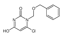 6-chloro-1-(phenylmethoxymethyl)pyrimidine-2,4-dione结构式