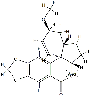(6aβ)-5-Demethyl-6a-deoxy-8-oxotazettine结构式