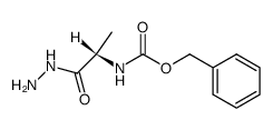 N-(Benzyloxycarbonyl)-L-alanine hydrazide Structure