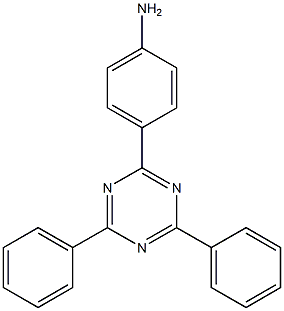 4-(4,6-diphenyl-1,3,5-triazin-2-yl)aniline Structure