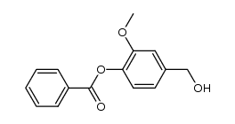 3-methoxy-4-benzoyloxybenzyl alcohol结构式