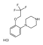 1-[2-(2,2,2-Trifluoroethoxy)phenyl]piperazine hydrochloride (1:1)结构式