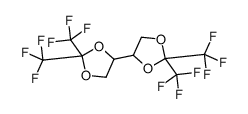 4-[2,2-bis(trifluoromethyl)-1,3-dioxolan-4-yl]-2,2-bis(trifluoromethyl)-1,3-dioxolane Structure