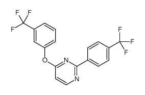 4-[3-(trifluoromethyl)phenoxy]-2-[4-(trifluoromethyl)phenyl]pyrimidine结构式