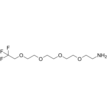 1,1,1-Trifluoroethyl-PEG4-amine结构式