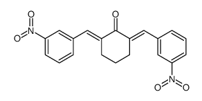 2,6-bis[(3-nitrophenyl)methylidene]cyclohexan-1-one Structure