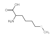 2-amino-6-methylsulfanyl-hexanoic acid structure