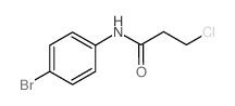 N-(4-溴苯基)-3-氯丙酰胺结构式
