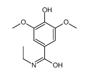 N-ethyl-4-hydroxy-3,5-dimethoxybenzamide Structure