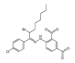 2-Brom-1-(4-chlor-phenyl)-1-(2,4-dinitro-phenylhydrazono)-octan Structure