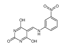 5-[(3-nitroanilino)methylidene]-1,3-diazinane-2,4,6-trione Structure