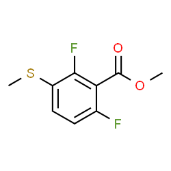 2,6-Difluoro-3-methylsulfanyl-benzoic acid methyl ester结构式
