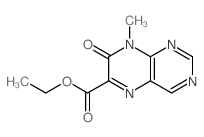 6-Pteridinecarboxylicacid, 7,8-dihydro-8-methyl-7-oxo-, ethyl ester Structure