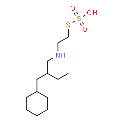 2-[[2-(Cyclohexylmethyl)butyl]amino]ethanethiol sulfate structure