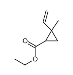 ethyl 2-ethenyl-2-methylcyclopropane-1-carboxylate Structure