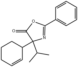 5(4H)-Oxazolone,4-(2-cyclohexen-1-yl)-4-(1-methylethyl)-2-phenyl- Structure