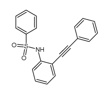 N-(2-phenylethynyl-phenyl)-benzenesulfonamide结构式
