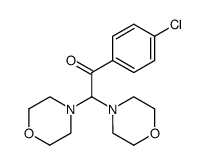 1-(4-chloro-phenyl)-2,2-di-morpholin-4-yl-ethanone Structure