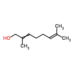 2,7-Dimethyl-2,6-octadien-1-ol Structure