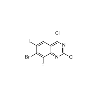 7-Bromo-2,4-dichloro-8-fluoro-6-iodoquinazoline picture