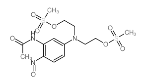 Acetamide,N-[5-[bis[2-[(methylsulfonyl)oxy]ethyl]amino]-2-nitrosophenyl]- Structure