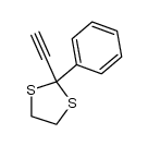 2-ethynyl-2-phenyl-1,3-dithiolane Structure
