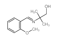 1-Propanol,2-[[(2-methoxyphenyl)methylene]amino]-2-methyl-结构式