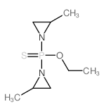 Phosphinothioic acid,bis(2-methyl-1-aziridinyl)-, O-ethyl ester (7CI,8CI) Structure