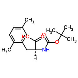 Boc-2,5-Dimethy-L-Phenylalanine结构式