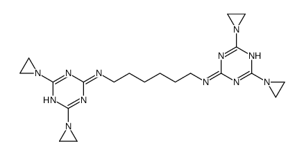 N,N'-bis[4,6-bis(aziridin-1-yl)-1,3,5-triazin-2-yl]hexane-1,6-diamine结构式