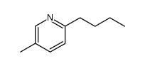2-n-butyl-5-methylpyridine结构式