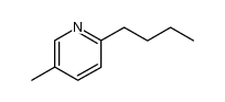 2-n-butyl-5-methylpyridine Structure