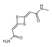 2,2'-(1,3-Dithietane-2,4-diylidene)bis(N-methylacetamide) Structure