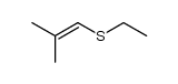 1-(ethylthio)-2-methylpropene结构式