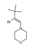 4-(2-bromo-3,3-dimethyl-but-1-enyl)-morpholine Structure