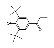 2,6-di-tert-butyl-4-propionylphenoxy radical Structure