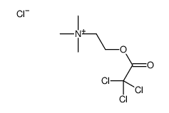 trimethyl-[2-(2,2,2-trichloroacetyl)oxyethyl]azanium,chloride Structure