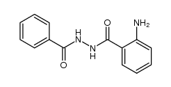 1-(2'-aminobenzoyl)-2-benzoylhydrazine结构式