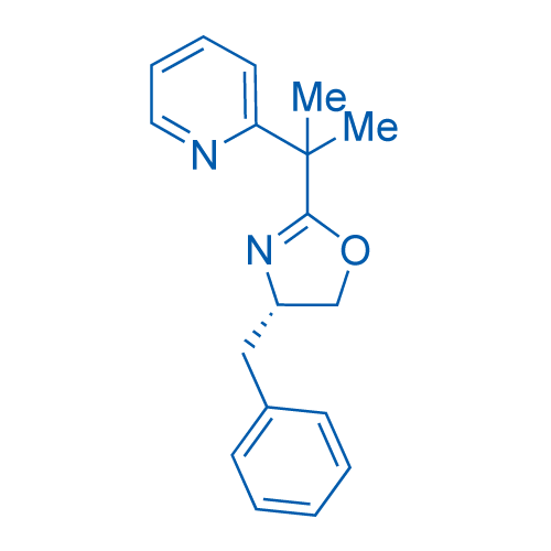 (S)-4-Benzyl-2-(2-(pyridin-2-yl)propan-2-yl)-4,5-dihydrooxazole structure