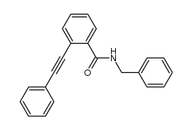 N-benzyl-2-(2'-phenylethynyl)benzamide Structure