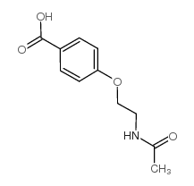 4-[2-(乙酰基氨基)乙氧基]苯甲酸结构式