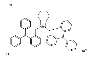 (1S,2S)-1-N,2-N-bis[(2-diphenylphosphanylphenyl)methyl]cyclohexane-1,2-diamine,ruthenium(2+),dichloride Structure