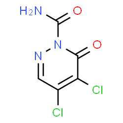 4,5-Dichloro-6-oxo-1(6H)-pyridazinecarboxamide structure