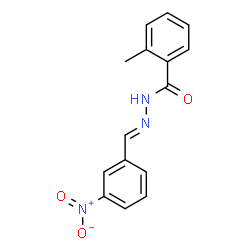 2-methyl-N'-(3-nitrobenzylidene)benzohydrazide结构式